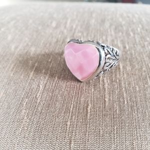 Rose Quartz .925 silver Size 7